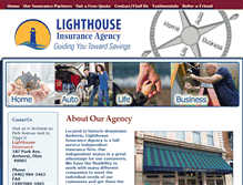Tablet Screenshot of lighthouseinsuranceamherst.com